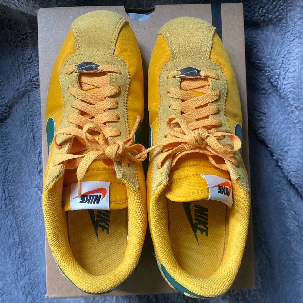 Yellow and Green Nike Cortez Sneakers - women’s